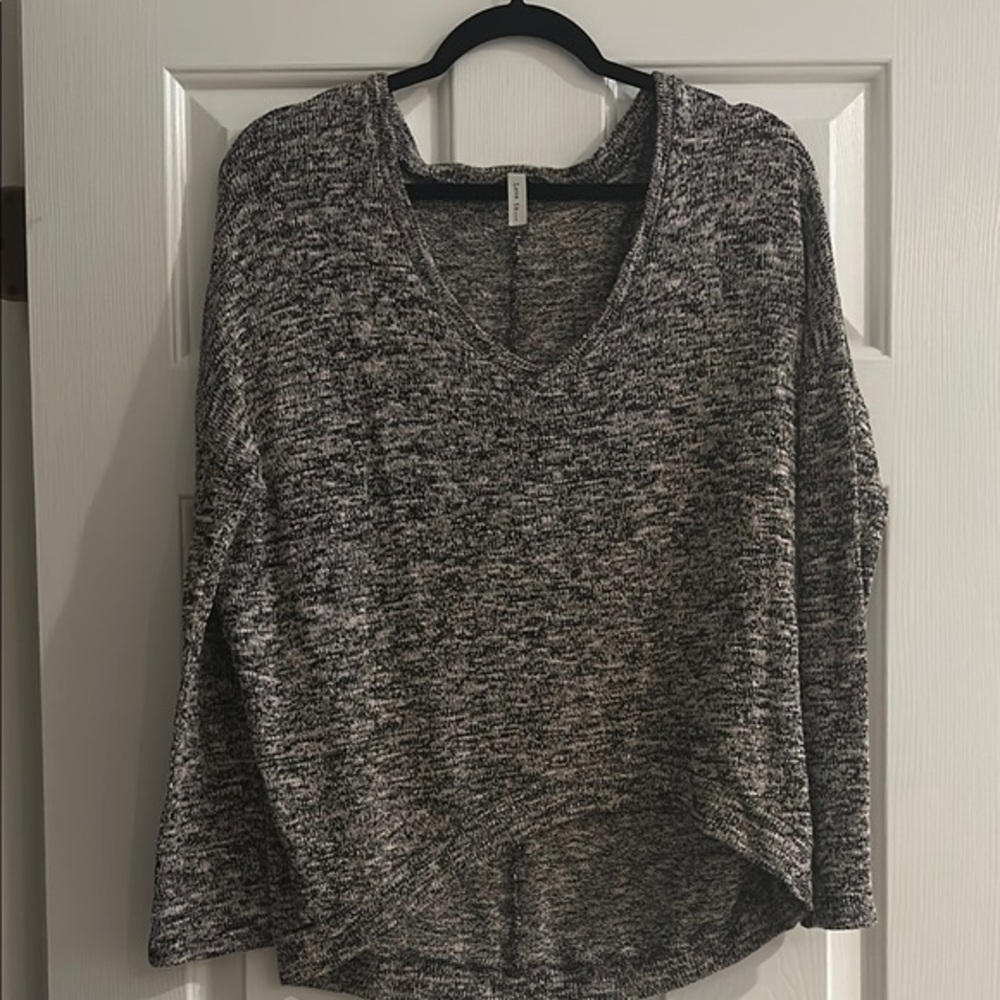 Cozy Gray Knit Sweater